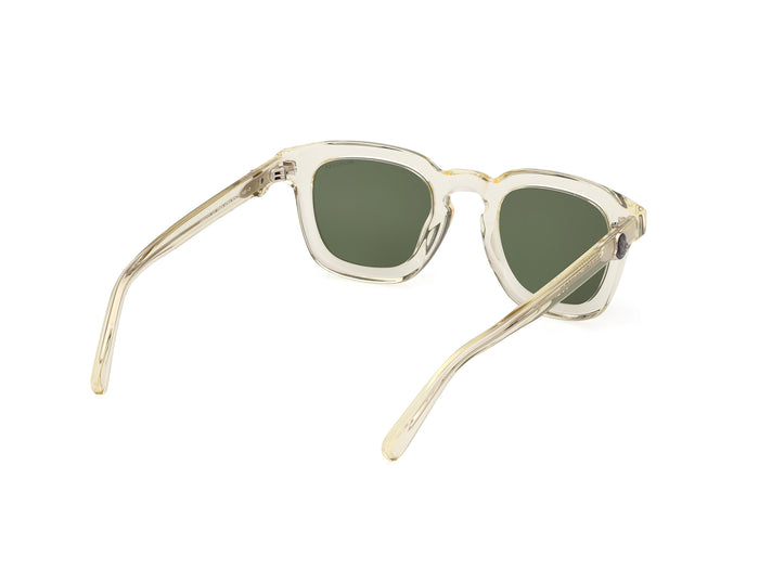 MONCLER Gradd Sunglasses Shiny Beige - MAISONDEFASHION.COM
