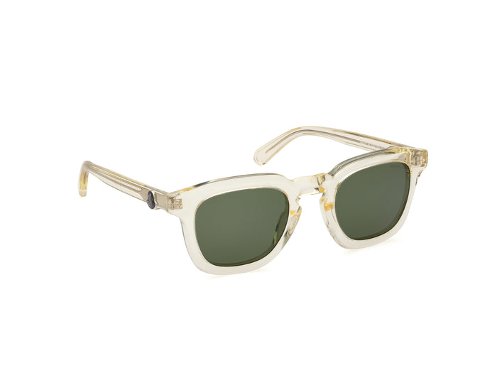 MONCLER Gradd Sunglasses Shiny Beige - MAISONDEFASHION.COM