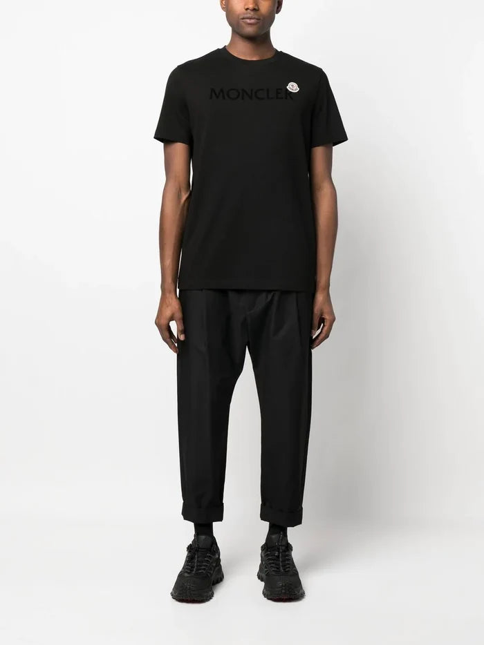 MONCLER Graphic Logo T-Shirt Black - MAISONDEFASHION.COM