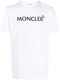 MONCLER Graphic Logo T-Shirt White - MAISONDEFASHION.COM
