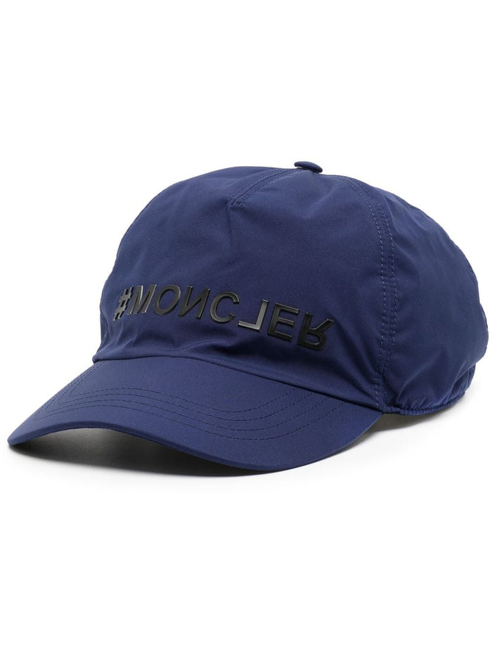 MONCLER GRENOBLE Logo Patch Baseball Cap Navy - MAISONDEFASHION.COM