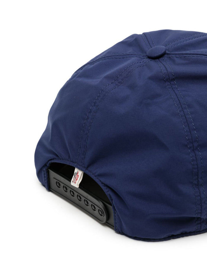 MONCLER GRENOBLE Logo Patch Baseball Cap Navy - MAISONDEFASHION.COM
