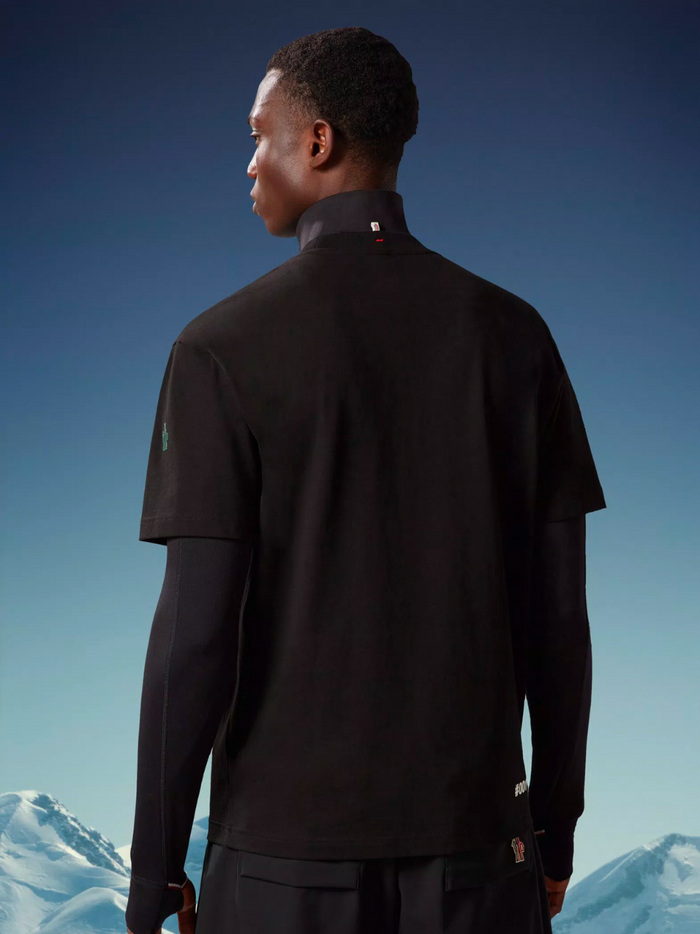 MONCLER GRENOBLE Logo T-Shirt Black - MAISONDEFASHION.COM