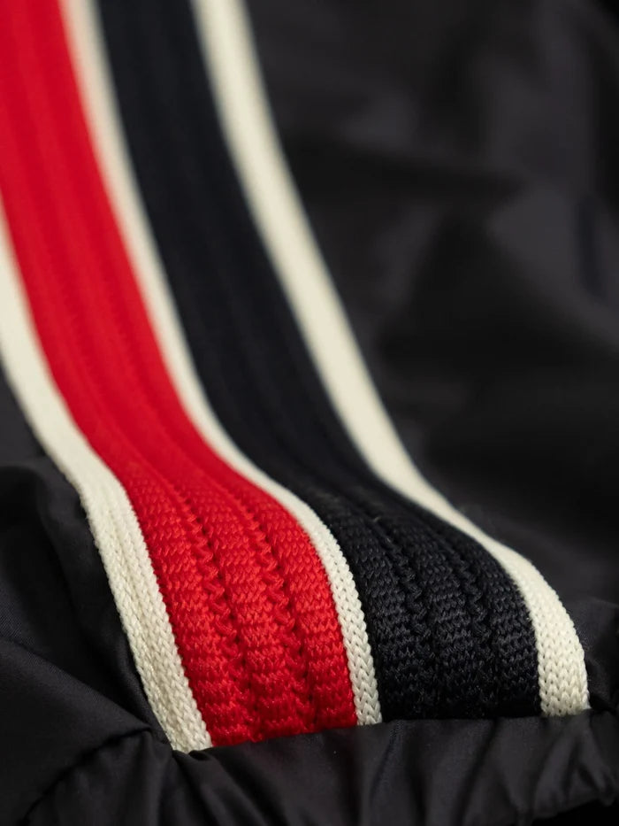 MONCLER KIDS Boys Nikki Hooded Jacket Navy Blue - MAISONDEFASHION.COM