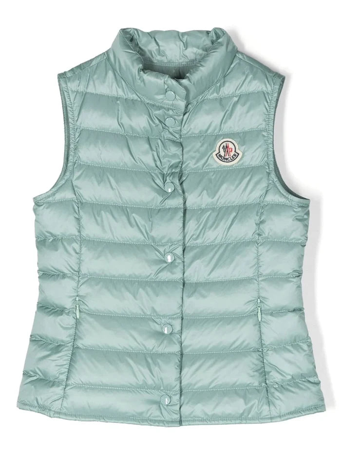 MONCLER KIDS Liane Padded Gilet Medium Green - MAISONDEFASHION.COM