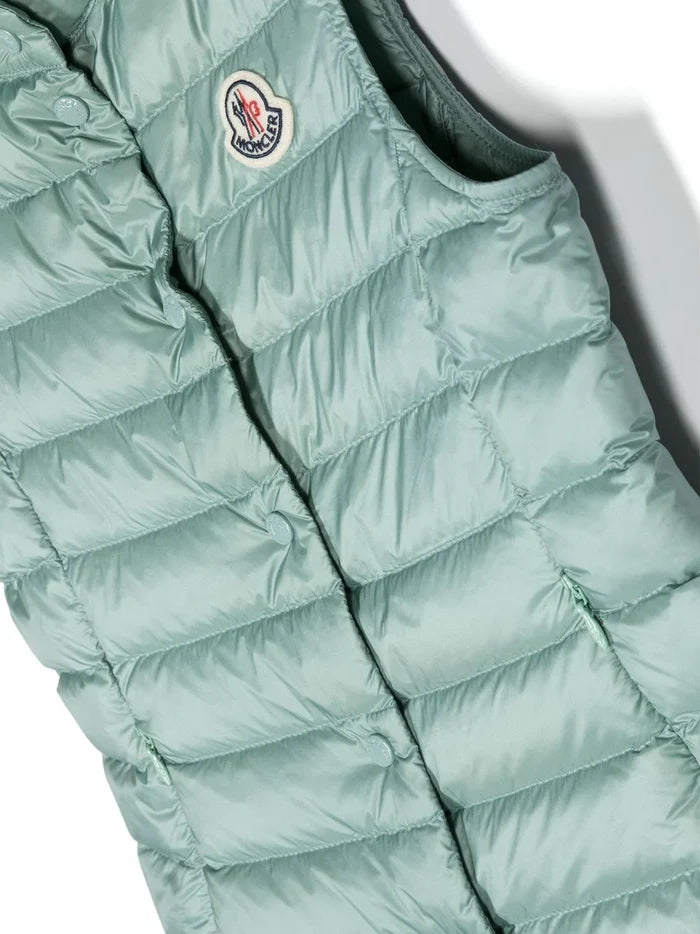 MONCLER KIDS Liane Padded Gilet Medium Green - MAISONDEFASHION.COM