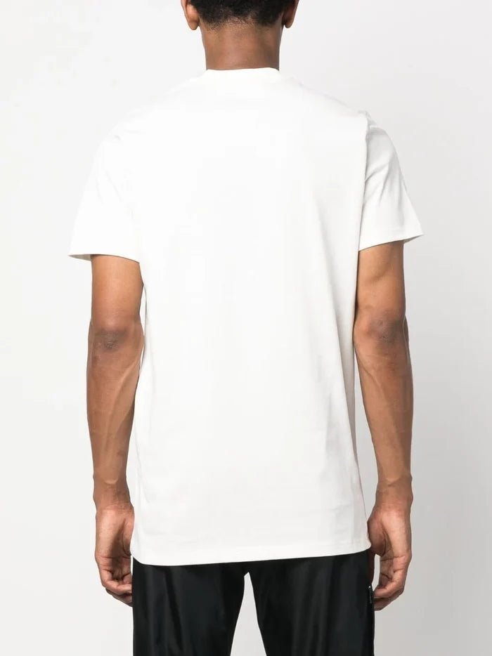MONCLER Logo Applique T-Shirt White - MAISONDEFASHION.COM