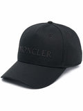 MONCLER Logo Cap Black - MAISONDEFASHION.COM