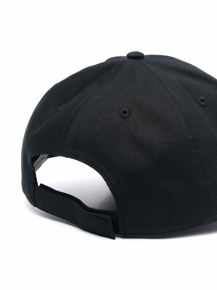 MONCLER Logo Cap Black - MAISONDEFASHION.COM