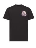 MONCLER Logo Hand-drawn Effect Cotton T-shirt Black
