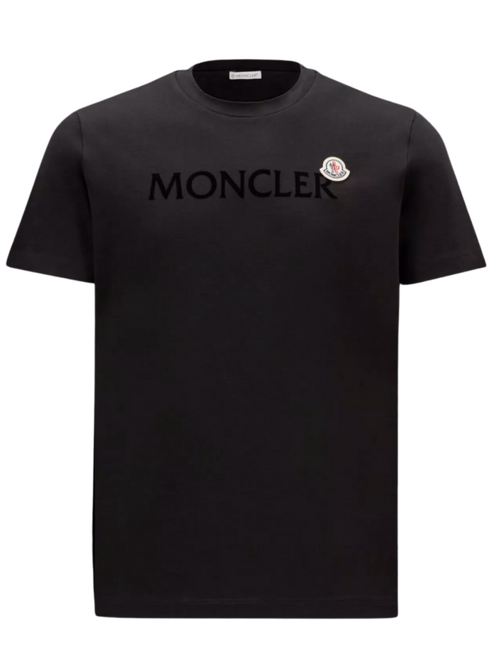 MONCLER Logo T-Shirt Black - MAISONDEFASHION.COM
