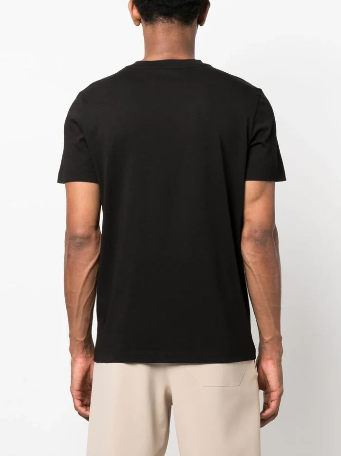 MONCLER Logo-Patch Cotton T-Shirt Black - MAISONDEFASHION.COM