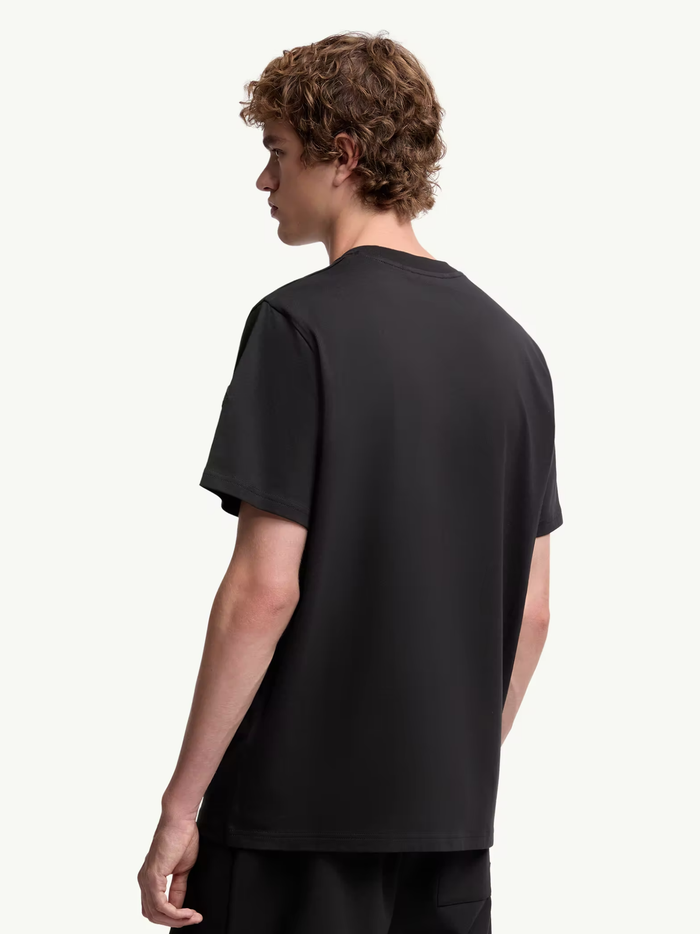 MONCLER Printed and Embossed Logo T-shirt Black - MAISONDEFASHION.COM