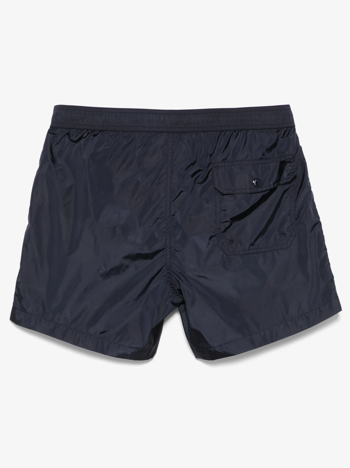 MONCLER Tricolour-Trimmed Swim Shorts Navy