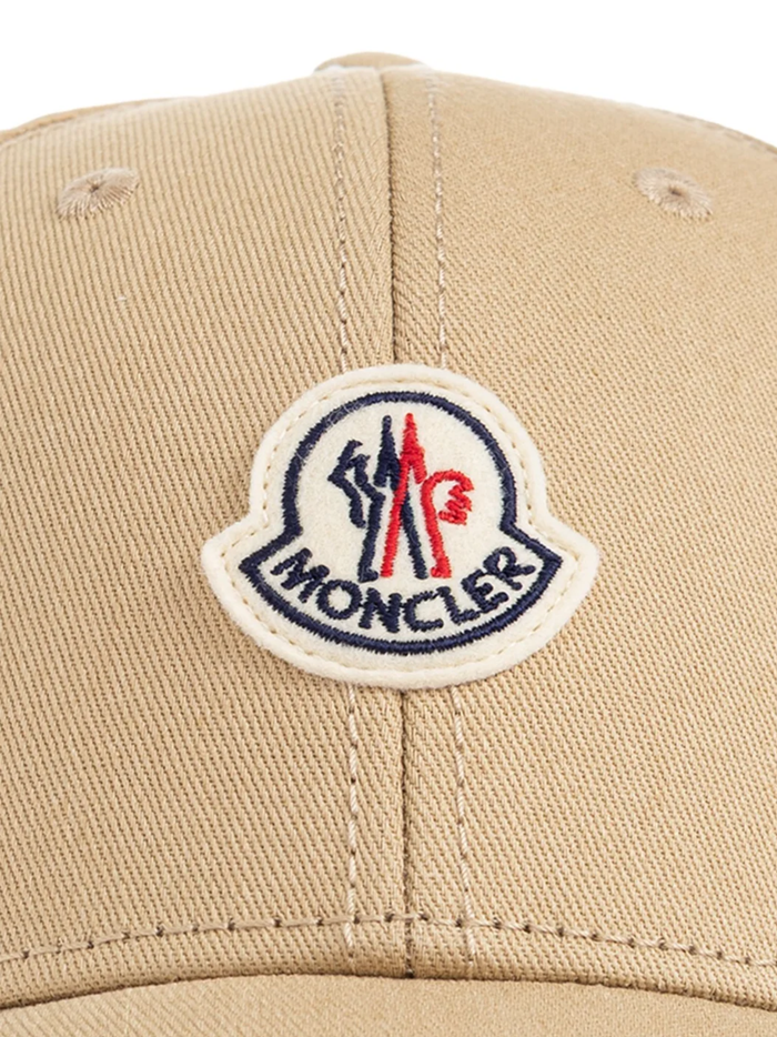 MONCLER WOMEN Logo Baseball Cap Beige