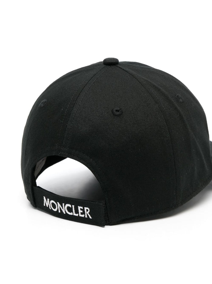 MONCLER WOMEN Logo-Patch Detail Baseball Cap Black - MAISONDEFASHION.COM
