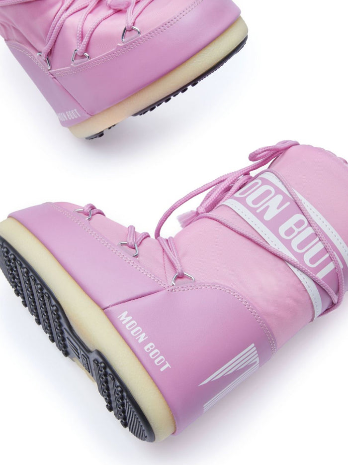 MOON BOOT KIDS Icon MB Nylon Boots Pink - MAISONDEFASHION.COM