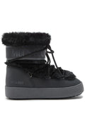 MOON BOOT Ltrack Low Faux-fur Boots Black - MAISONDEFASHION.COM