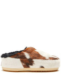 MOON BOOT UNISEX Cow Print Pony Hair Mules Multi - MAISONDEFASHION.COM