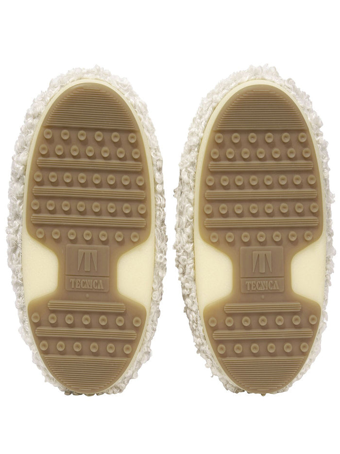 MOON BOOT UNISEX Icon Faux-shearling Ankle Boots Ivory White - MAISONDEFASHION.COM