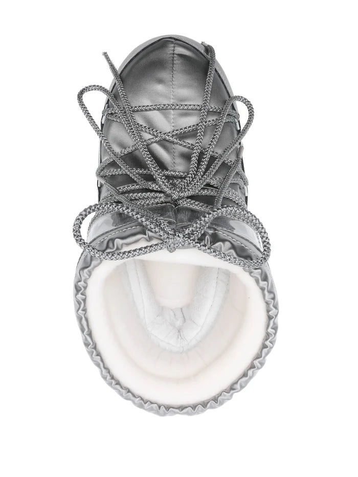 MOON BOOT UNISEX Icon Glance Low Boots Silver - MAISONDEFASHION.COM