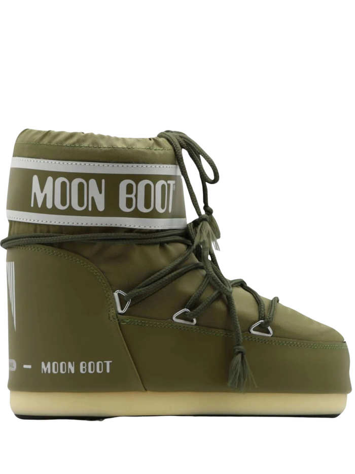 MOON BOOT UNISEX Icon Low Boots Olive Green - MAISONDEFASHION.COM