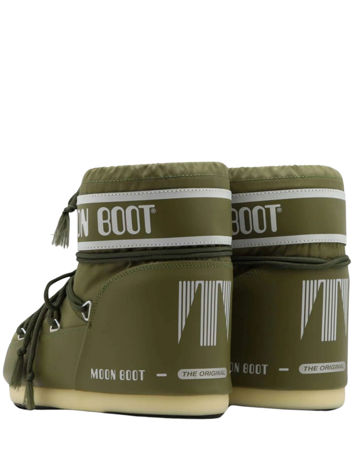 MOON BOOT UNISEX Icon Low Boots Olive Green - MAISONDEFASHION.COM