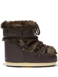 MOON BOOT UNISEX Icon Low Faux Fur Boots Brown - MAISONDEFASHION.COM