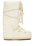 MOON BOOT UNISEX MB Icon Nylon Boots Cream - MAISONDEFASHION.COM