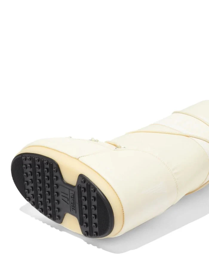 MOON BOOT UNISEX MB Icon Nylon Boots Cream - MAISONDEFASHION.COM