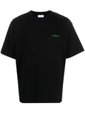 OFF-WHITE MEN Moon Cam Arrows-Print Skate T-shirt Black/Green - MAISONDEFASHION.COM