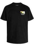 NAHMIAS Landscape Logo-Print Cotton T-Shirt Black - MAISONDEFASHION.COM