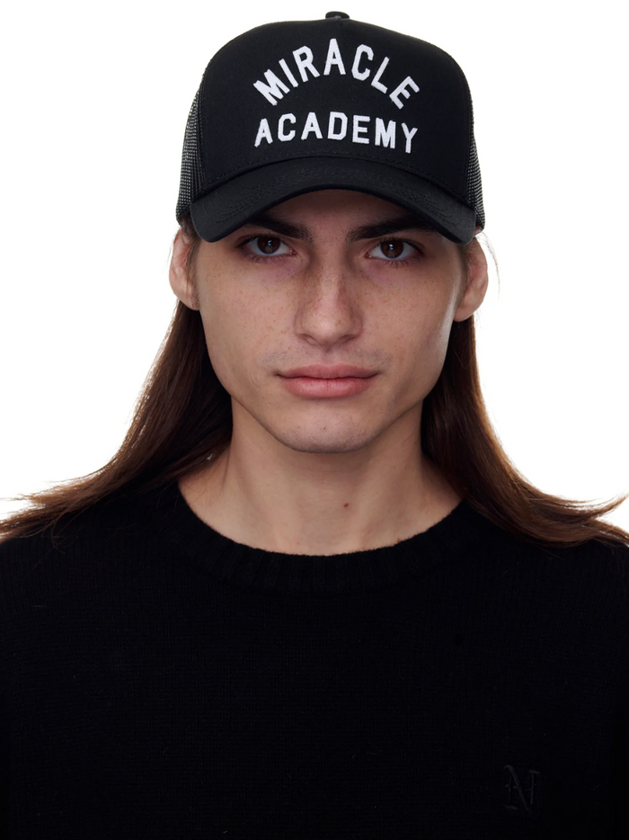 NAHMIAS MEN Miracle Academy Trucker Hat Black - MAISONDEFASHION.COM