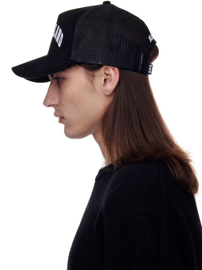 NAHMIAS MEN Summerland Corduroy Trucker Hat Black - MAISONDEFASHION.COM