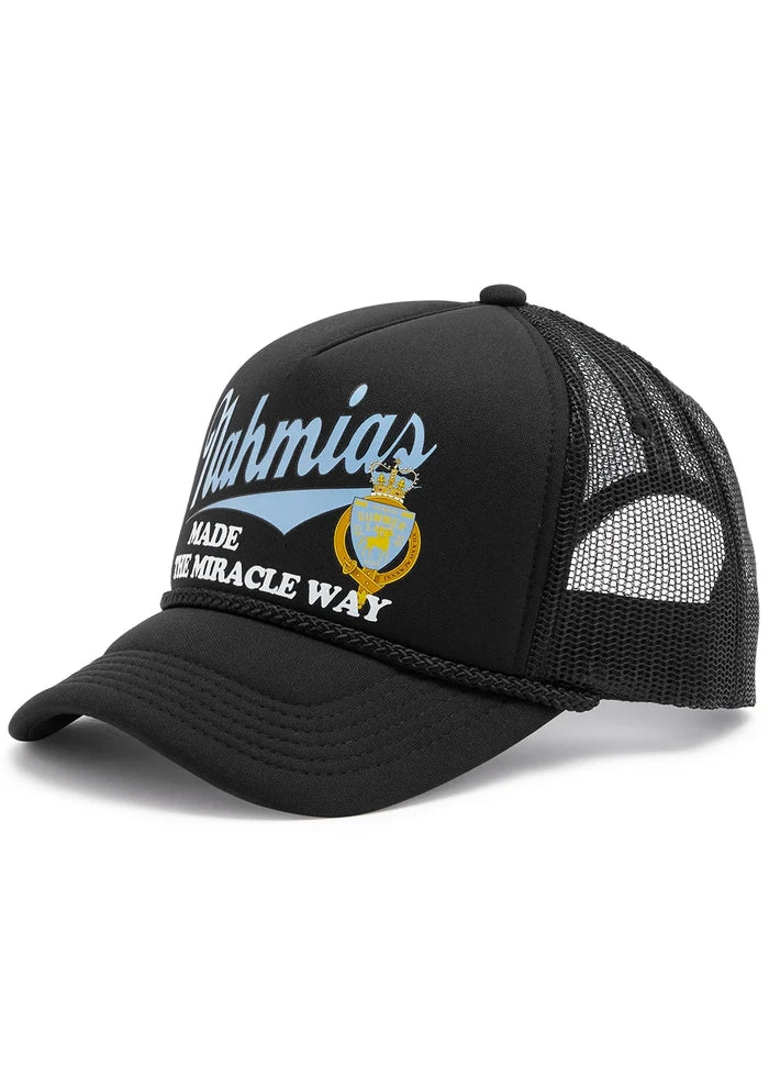 NAHMIAS Miracle Way Foam Trucker Hat Dusty Blue/Black - MAISONDEFASHION.COM