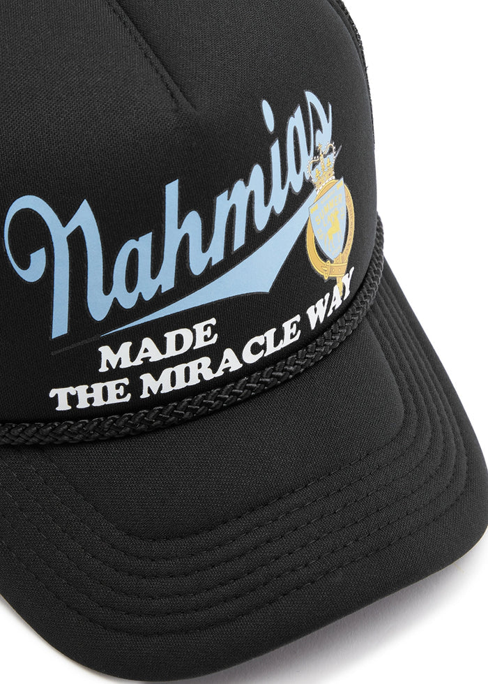 NAHMIAS Miracle Way Foam Trucker Hat Dusty Blue/Black - MAISONDEFASHION.COM