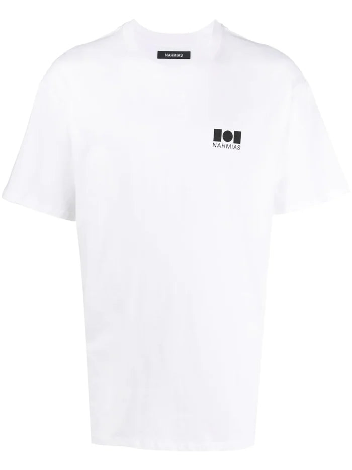 NAHMIAS Nahmias Logo T-shirt White - MAISONDEFASHION.COM