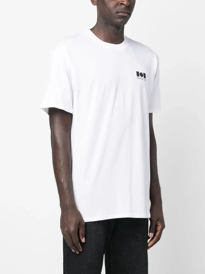 NAHMIAS Nahmias Logo T-shirt White - MAISONDEFASHION.COM
