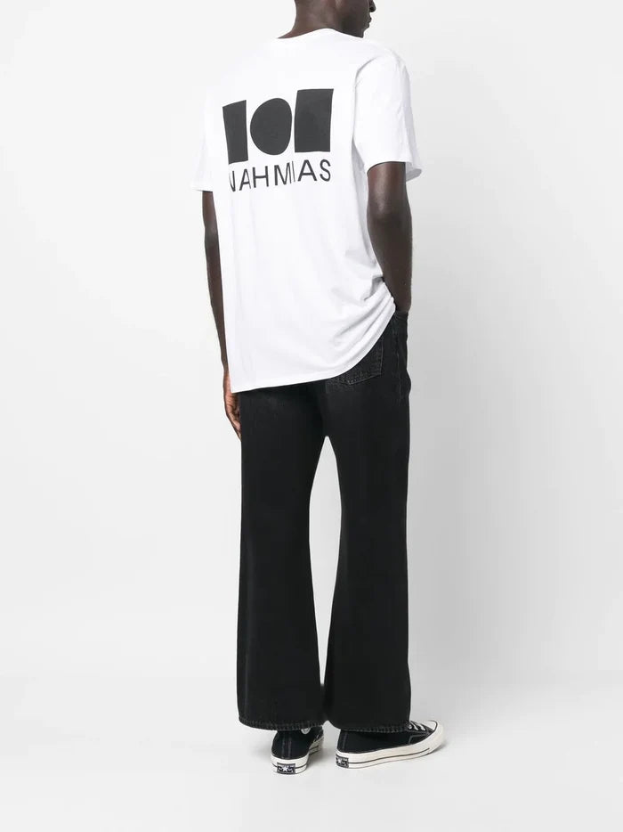 NAHMIAS Nahmias Logo T-shirt White - MAISONDEFASHION.COM