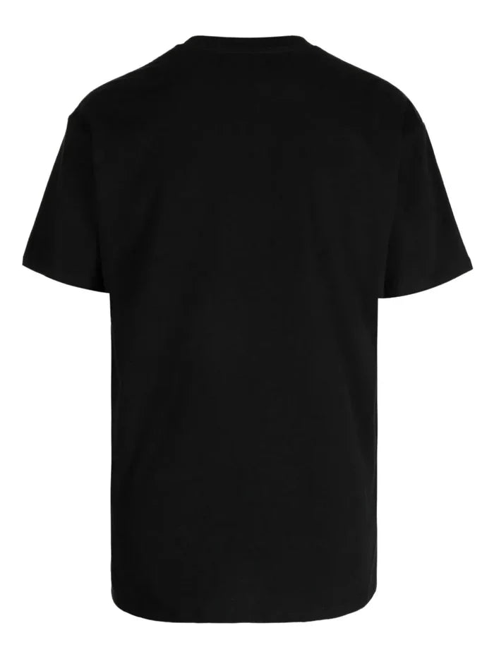 NAHMIAS Pronunciation Logo-Print Cotton T-Shirt Black - MAISONDEFASHION.COM