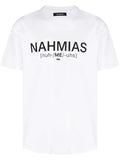 NAHMIAS Pronunciation T-Shirt White - MAISONDEFASHION.COM
