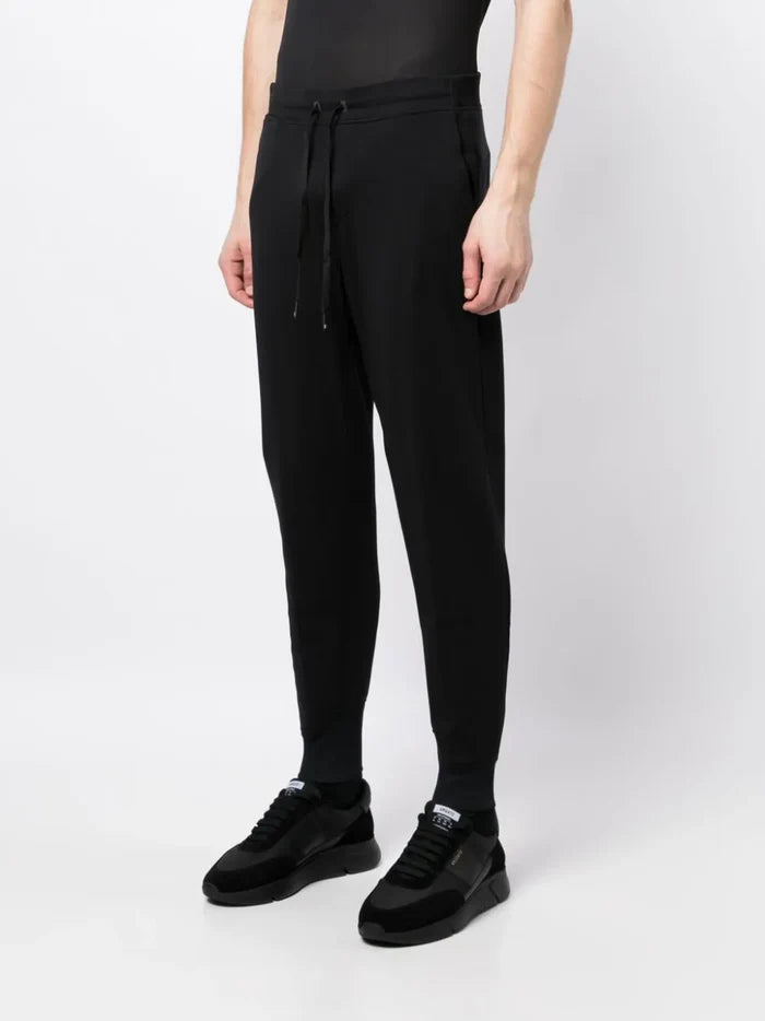 ON RUNNING Logo Print Drawstring Elasticated-Waistband Track Sweat Black - MAISONDEFASHION.COM