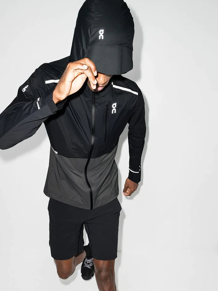 ON RUNNING Weather Jacket Black/Shadow - MAISONDEFASHION.COM