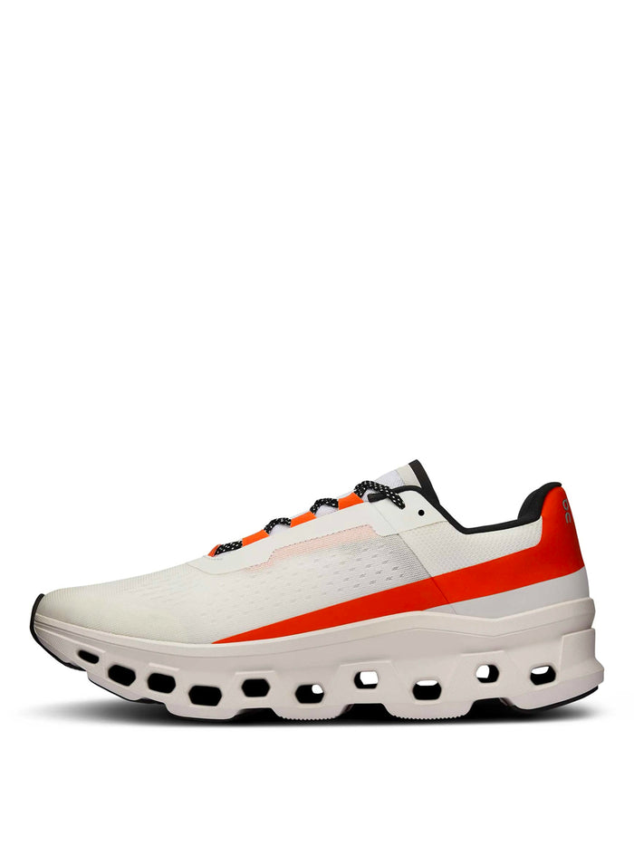 ON RUNNING WOMEN Cloudmonster White Flame - MAISONDEFASHION.COM