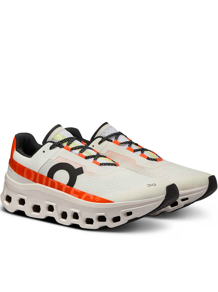 ON RUNNING WOMEN Cloudmonster White Flame - MAISONDEFASHION.COM