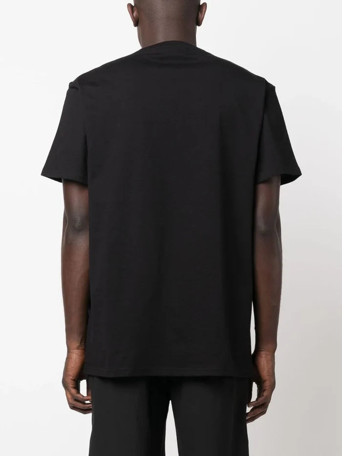 ALEXANDER MCQUEEN MEN Graffiti Logo Multi Print T-Shirt Black - MAISONDEFASHION.COM