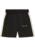 PALM ANGELS MEN Classic Logo Track Shorts Black - MAISONDEFASHION.COM