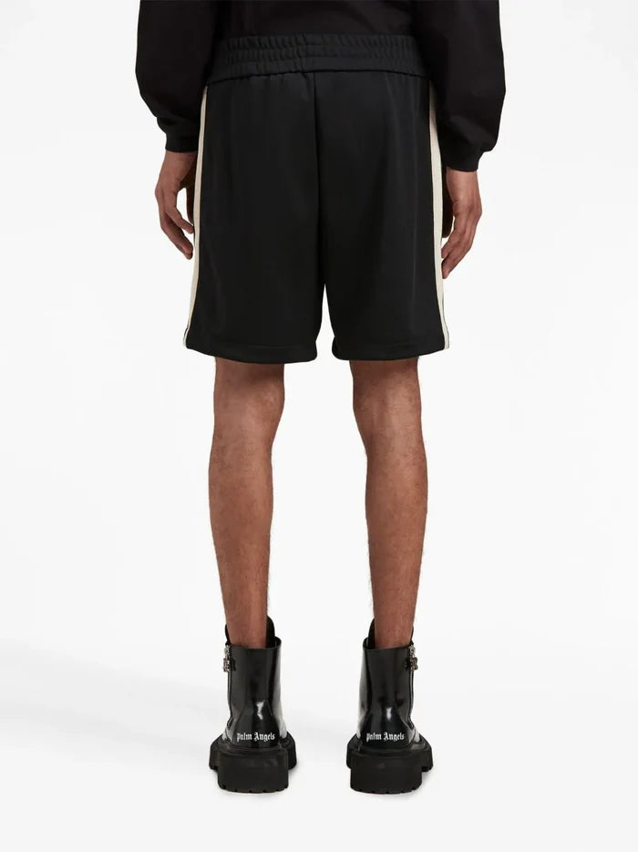 PALM ANGELS MEN Classic Logo Track Shorts Black - MAISONDEFASHION.COM