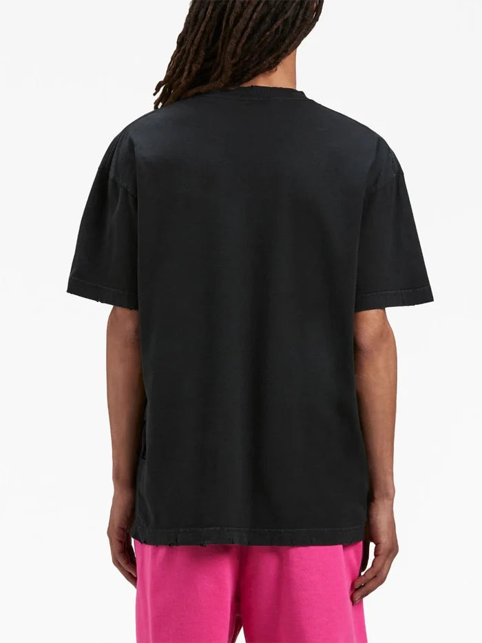 PALM ANGELS MEN Concert Graphic Print T-Shirt Black/Multi - MAISONDEFASHION.COM