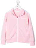 PALM ANGELS KIDS Logo Track Jacket Pink - MAISONDEFASHION.COM